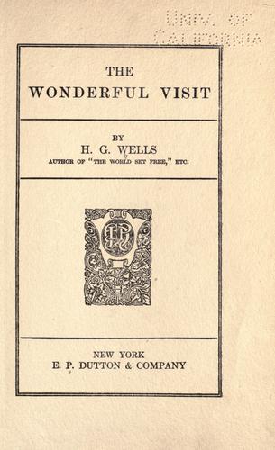 H. G. Wells OG: The wonderful visit (1895, E.P. Dutton)