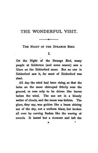 H. G. Wells OG: The Wonderful Visit (1896, Dent)