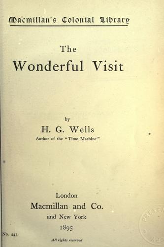 H. G. Wells OG: The wonderful visit. (1895, Macmillan)